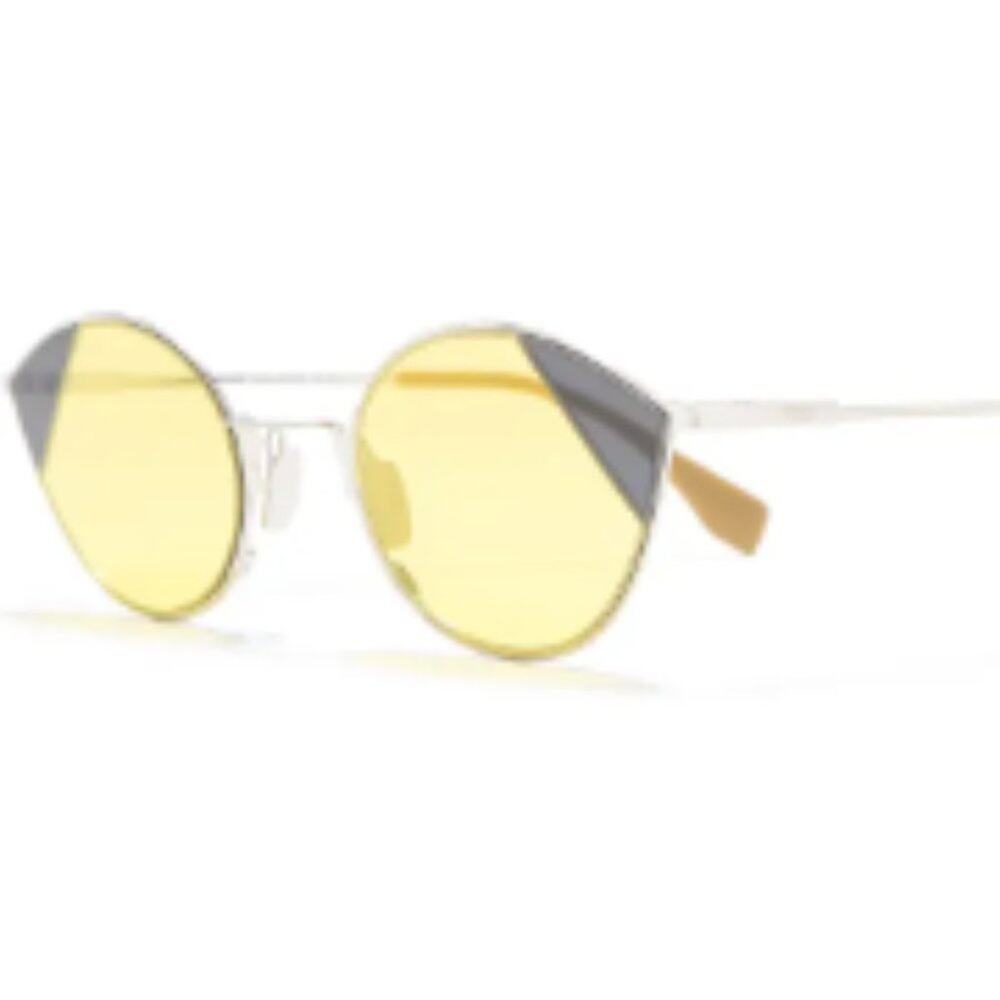Fendi 51mm Cat Eye Sunglasses yellow